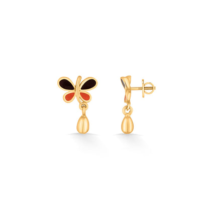 Glow Flutter Gold Drops & Danglers Earrings for Women