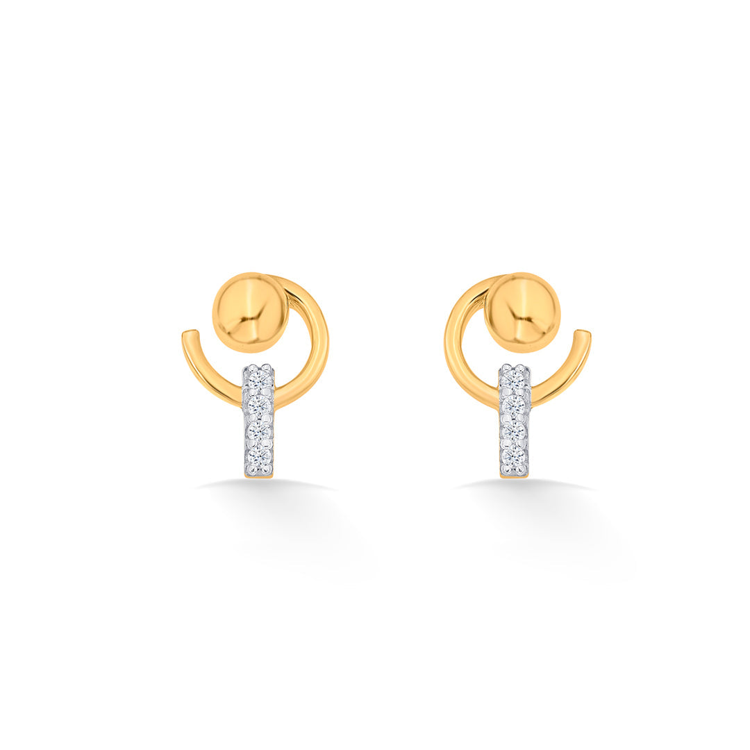 Orion Peak Gold Stud Earrings for Women