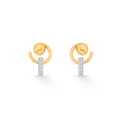 Orion Peak Gold Stud Earrings for Women