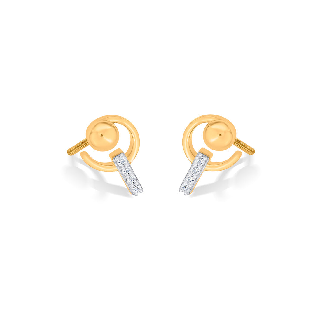 Orion Peak Gold Stud Earrings for Women