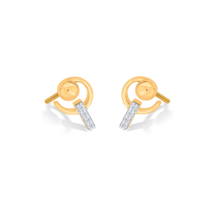 Orion Peak Gold Stud Earrings for Women