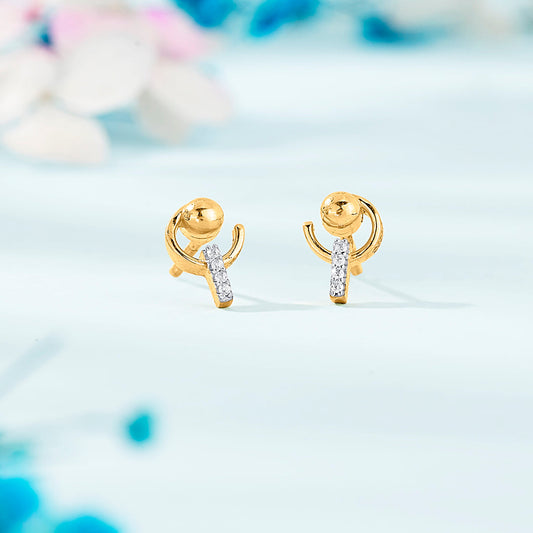 Orion Peak Gold Stud Earrings for Women