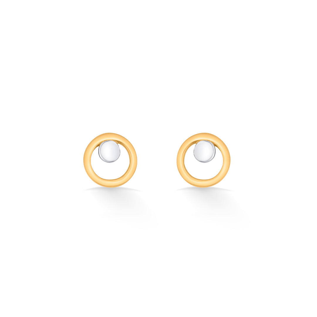 Pearl Harmony Gold Stud Earrings for Women