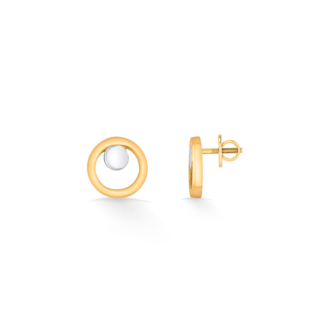 Pearl Harmony Gold Stud Earrings for Women