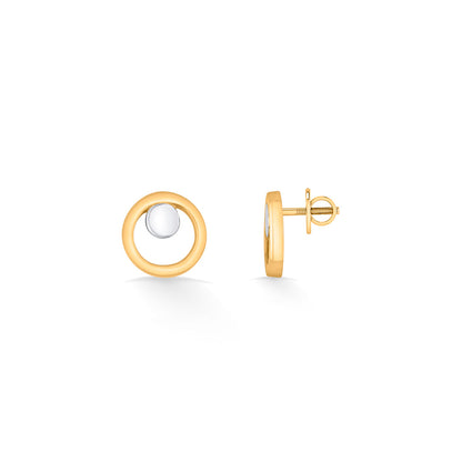 Pearl Harmony Gold Stud Earrings for Women