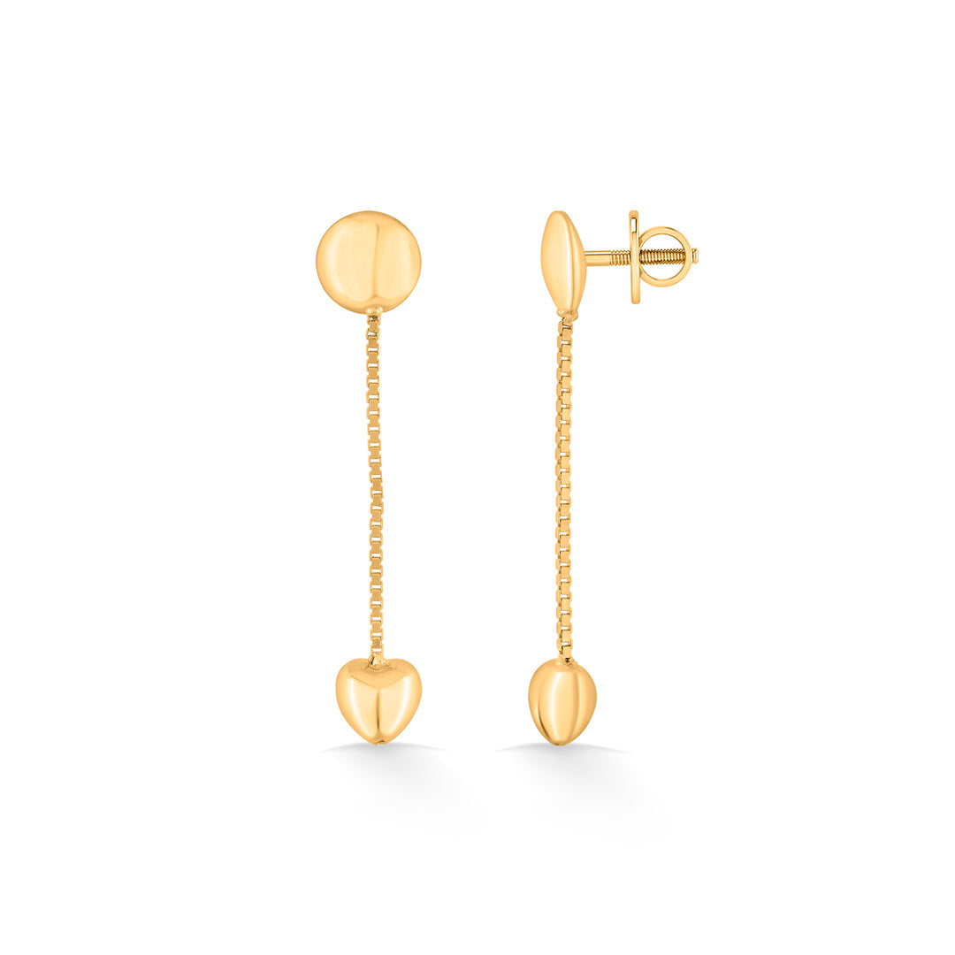 Sphere Glow Gold Drops & Danglers Earrings for Women
