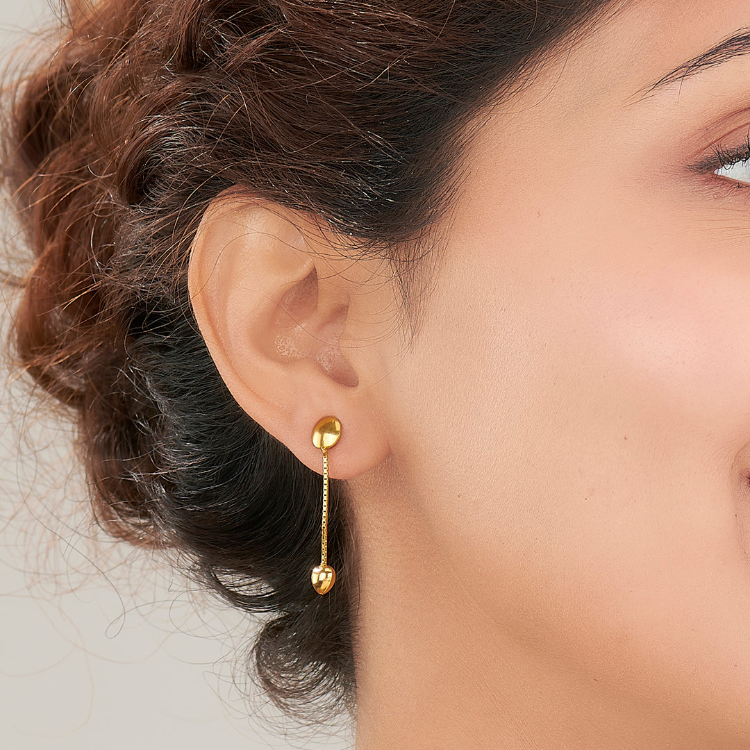 Sphere Glow Gold Drops & Danglers Earrings for Women