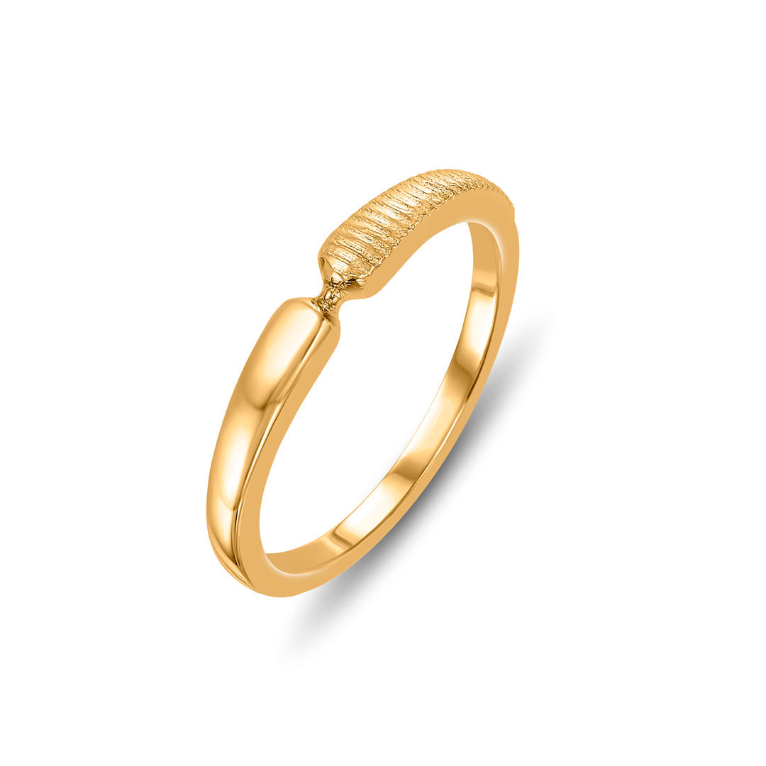 Glow Link Gold Casual Ring for Women