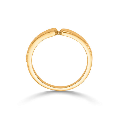 Glow Link Gold Casual Ring for Women