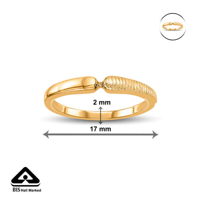 Glow Link Gold Casual Ring for Women
