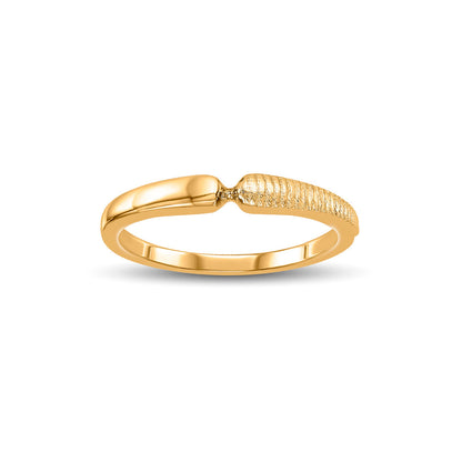 Glow Link Gold Casual Ring for Women