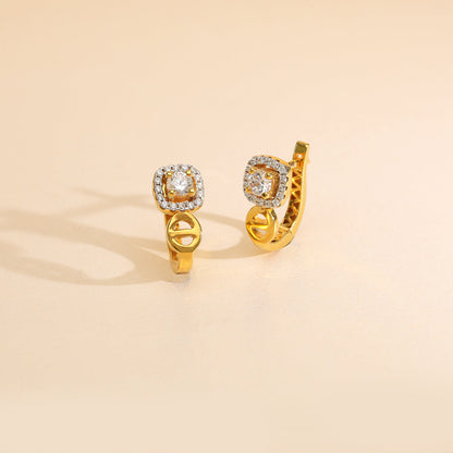 Vistara Peak Gold Hoops & Huggies Earrings for Women