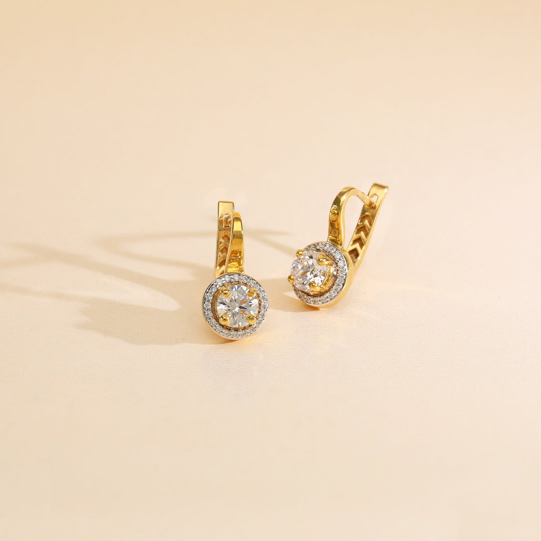 Liora Halo Gold Hoops & Huggies Earrings for Women