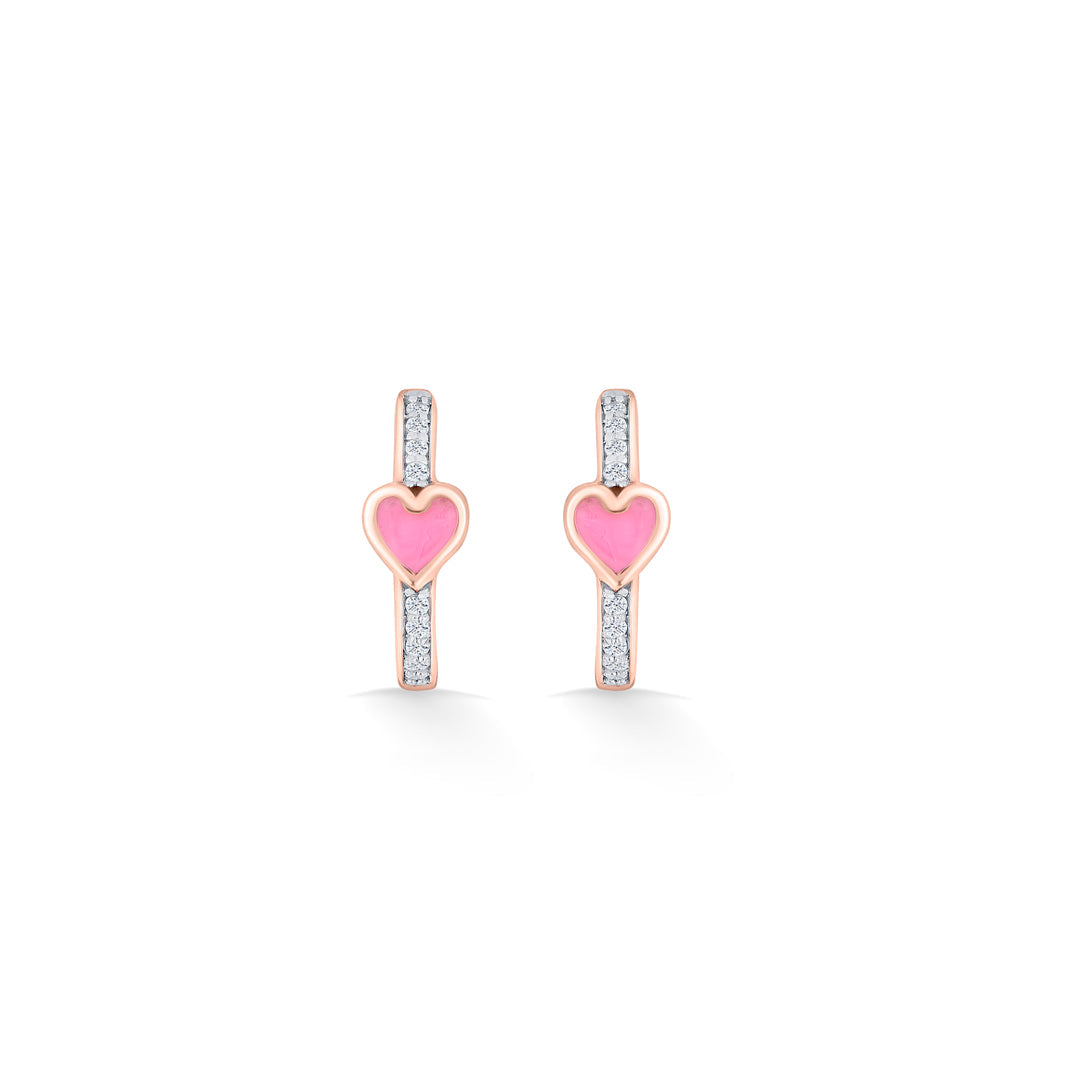 Heart Beat Gold Hoops & Huggies Earrings for Women