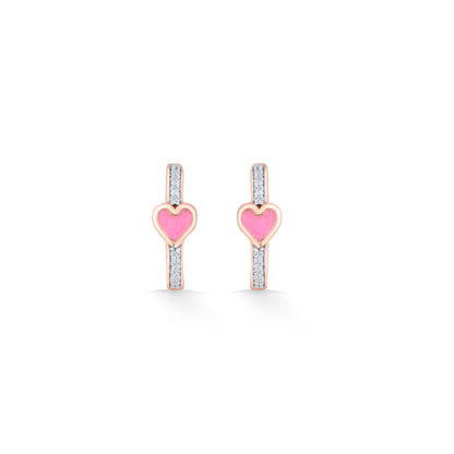 Heart Beat Gold Hoops & Huggies Earrings for Women