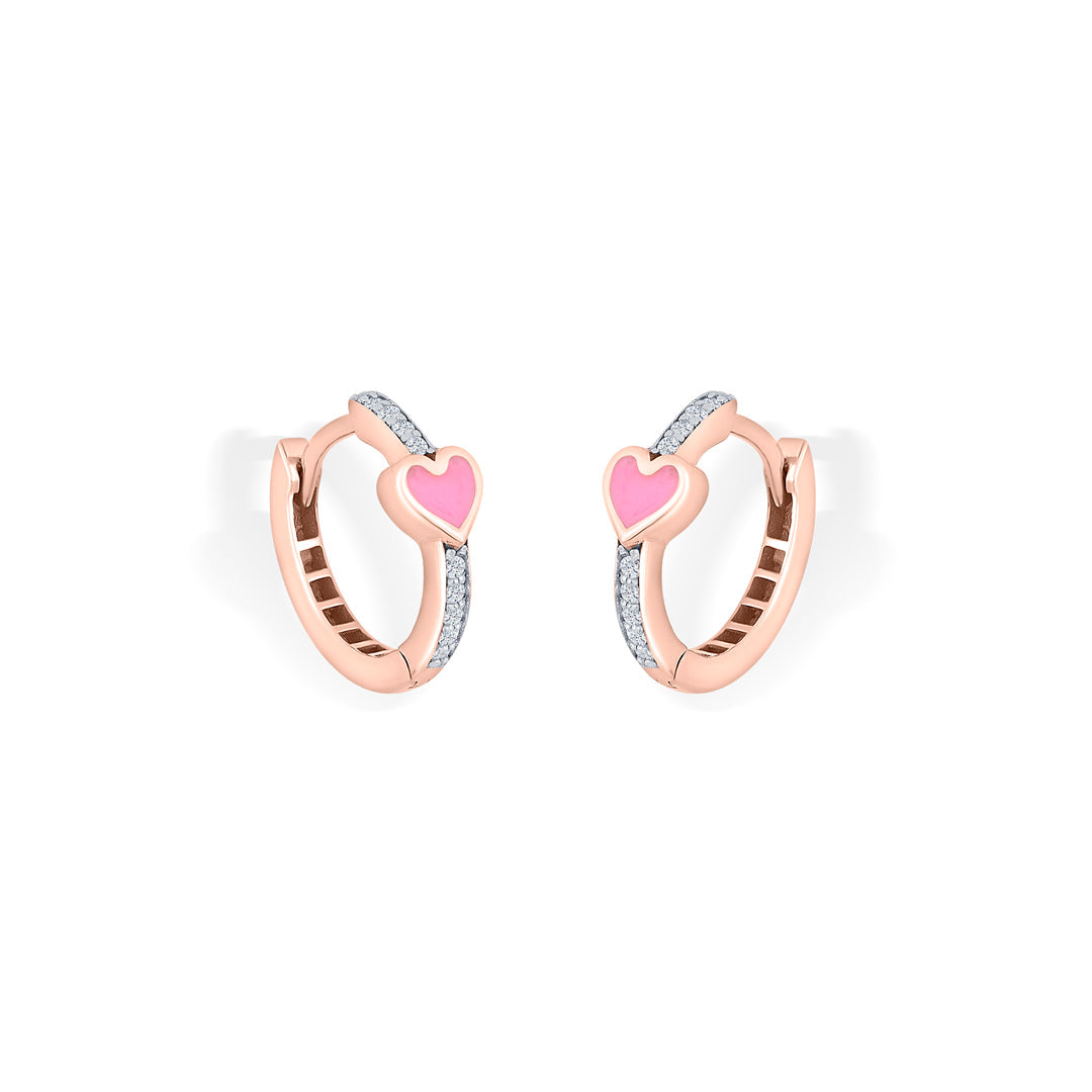 Heart Beat Gold Hoops & Huggies Earrings for Women
