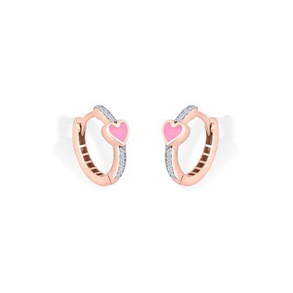 Heart Beat Gold Hoops & Huggies Earrings for Women