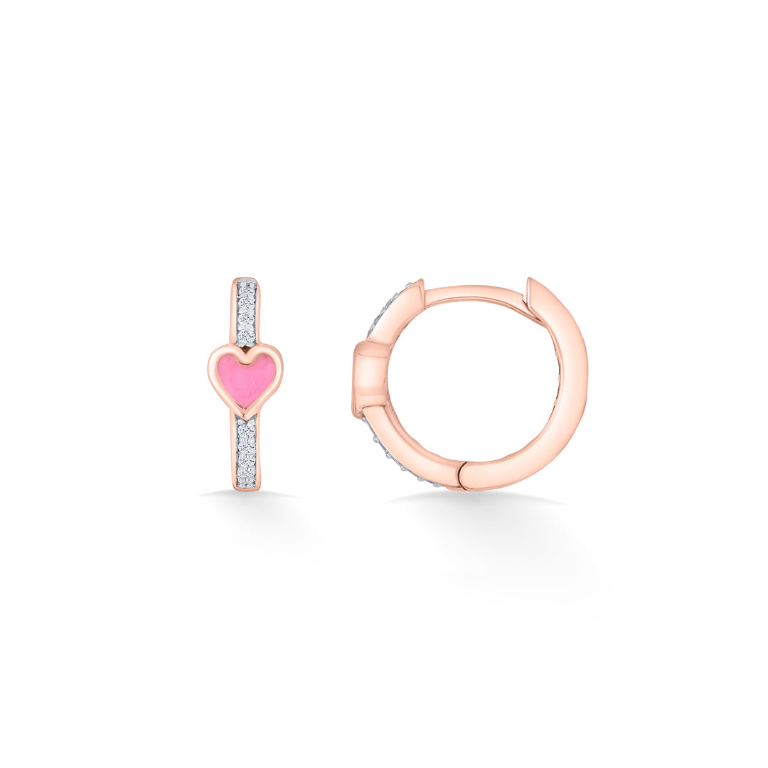 Heart Beat Gold Hoops & Huggies Earrings for Women