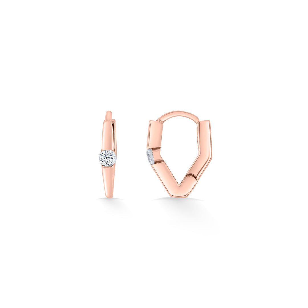 Dot Glow Gold Hoops & Huggies Earrings for Women