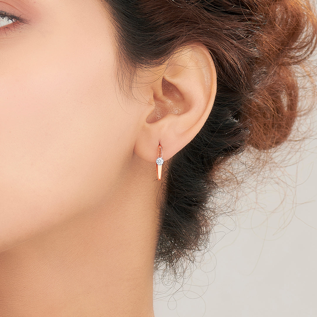Dot Glow Gold Hoops & Huggies Earrings for Women
