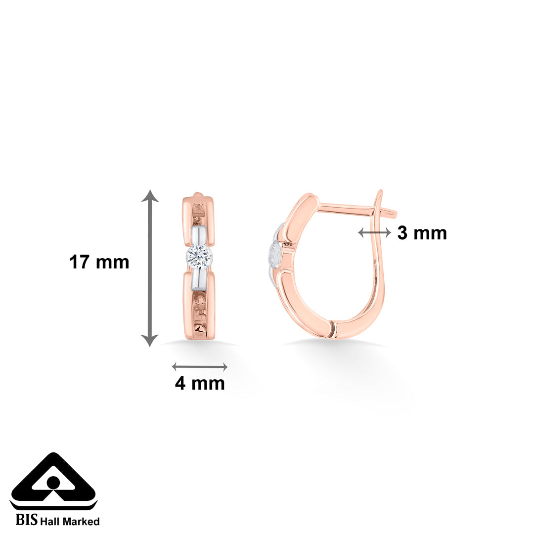 Gentle Beam Gold Hoops & Huggies Earrings for Women