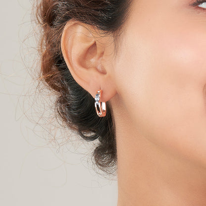 Gentle Beam Gold Hoops & Huggies Earrings for Women
