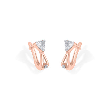 Vertex Glow Gold Hoops & Huggies Earrings for Women