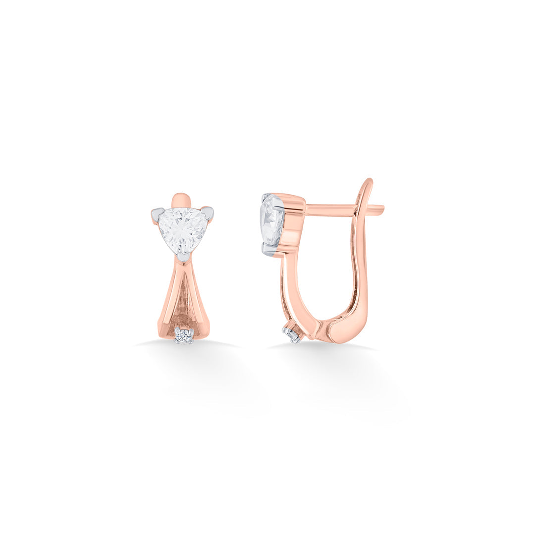 Vertex Glow Gold Hoops & Huggies Earrings for Women
