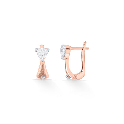 Vertex Glow Gold Hoops & Huggies Earrings for Women