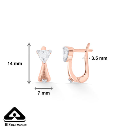 Vertex Glow Gold Hoops & Huggies Earrings for Women