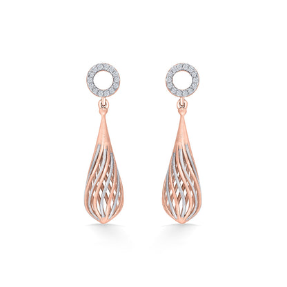 Golden Sphere Gold Drops & Danglers Earrings for Women