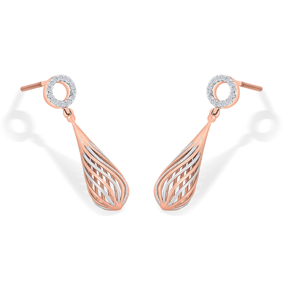Golden Sphere Gold Drops & Danglers Earrings for Women