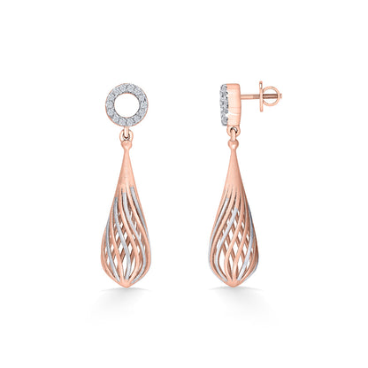 Golden Sphere Gold Drops & Danglers Earrings for Women