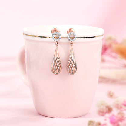 Golden Sphere Gold Drops & Danglers Earrings for Women
