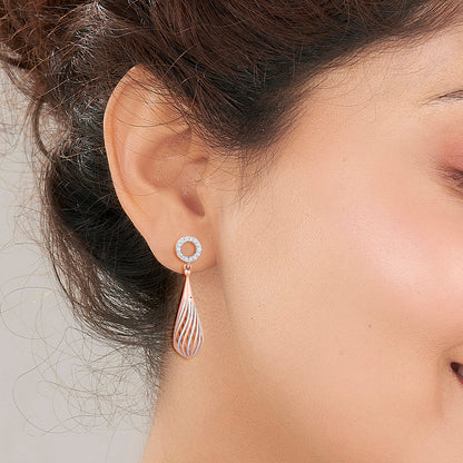 Golden Sphere Gold Drops & Danglers Earrings for Women