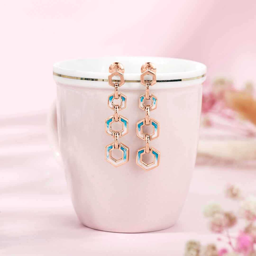 Hexa Spark Gold Drops & Danglers Earrings for Women