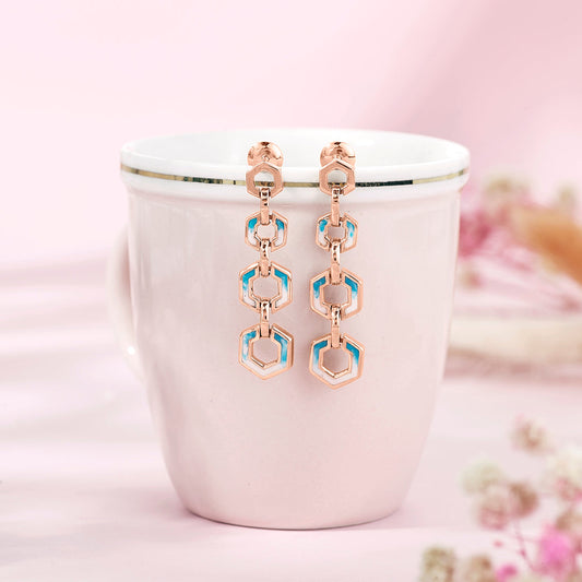 Hexa Spark Gold Drops & Danglers Earrings for Women