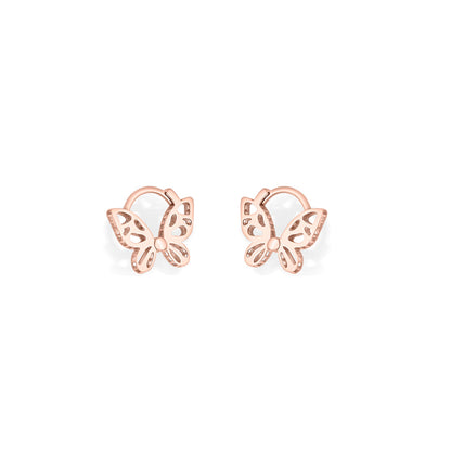Golden Butterfly Gold Hoops & Huggies Earrings for Women