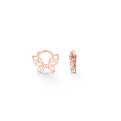 Golden Butterfly Gold Hoops & Huggies Earrings for Women