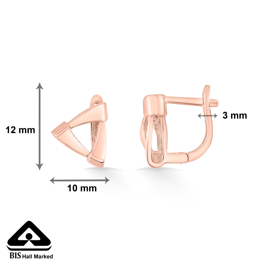Golden Peak Gold Hoops & Huggies Earrings for Women