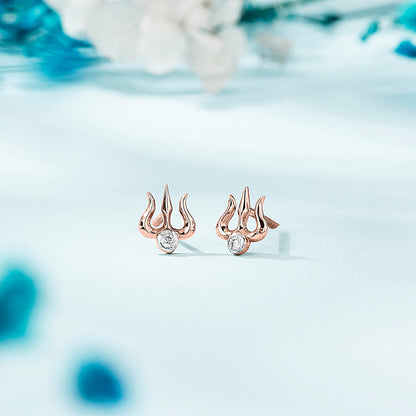 Divine Trishul Gold Stud Earrings for Women