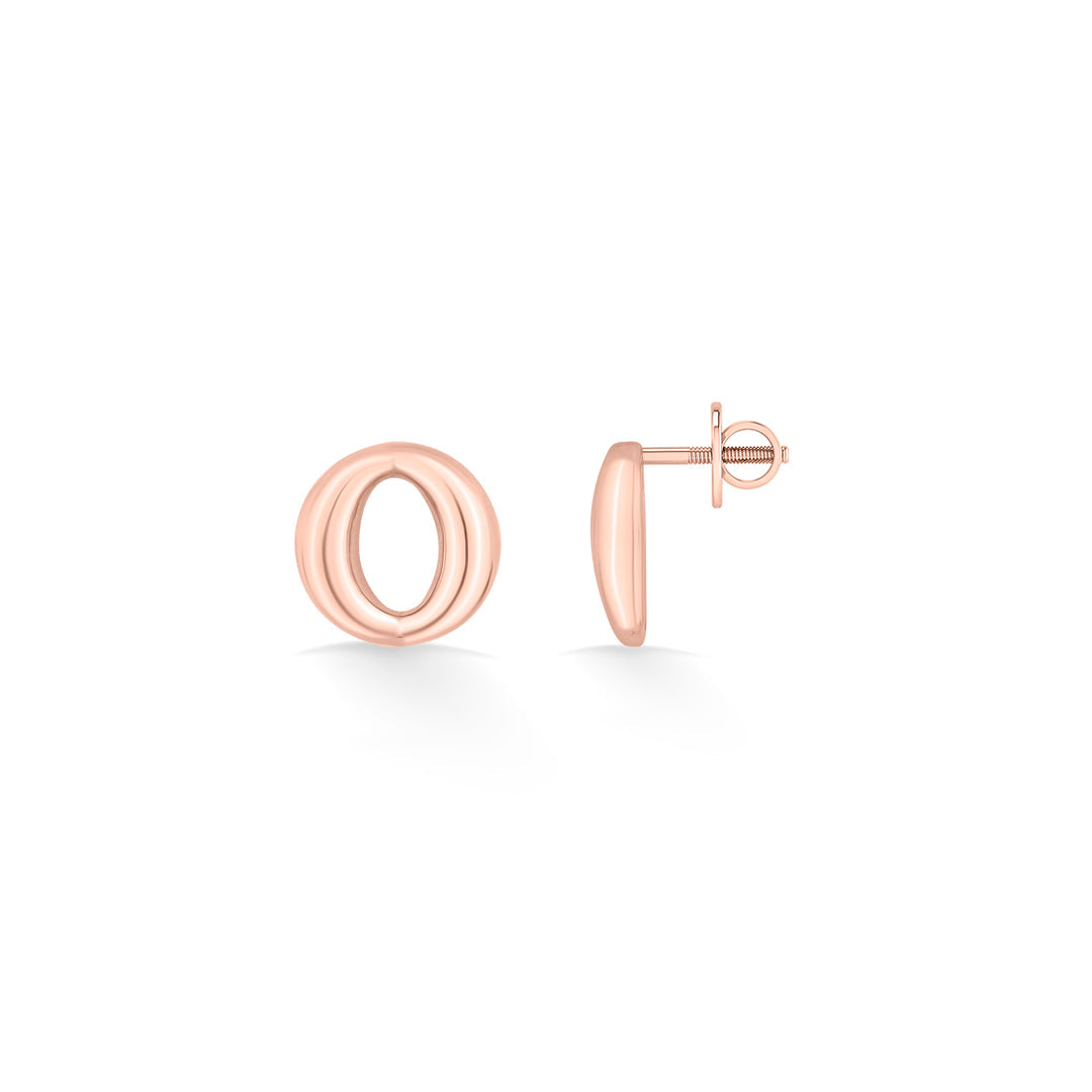 Luxe Orbit Gold Stud Earrings for Women