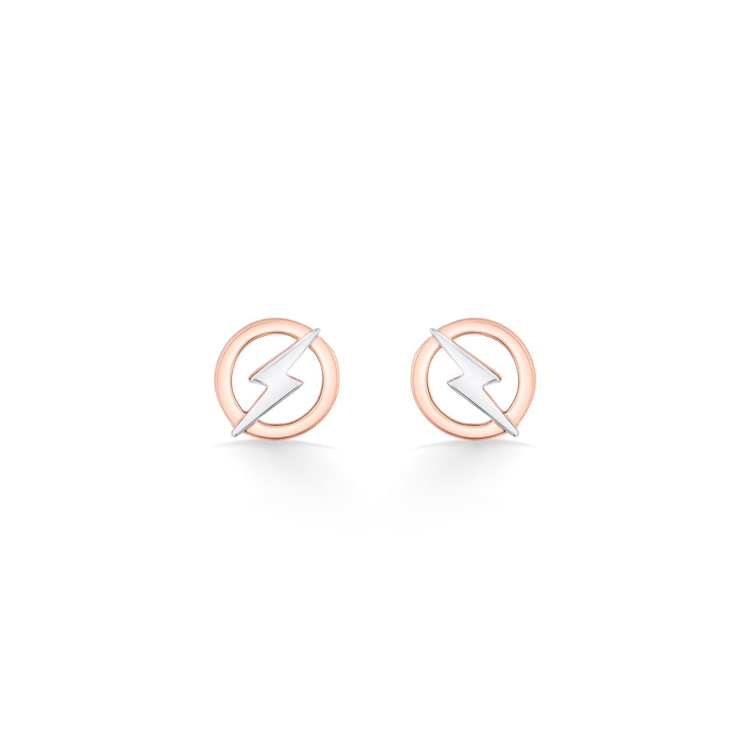 Storm Spark Gold Stud Earrings for Women