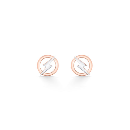 Storm Spark Gold Stud Earrings for Women