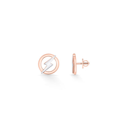 Storm Spark Gold Stud Earrings for Women
