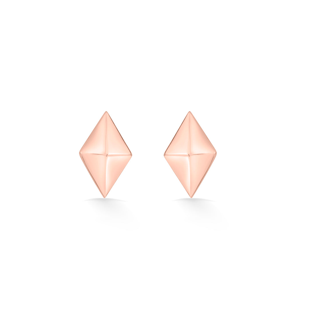 Modern Edge Gold Stud Earrings for Women