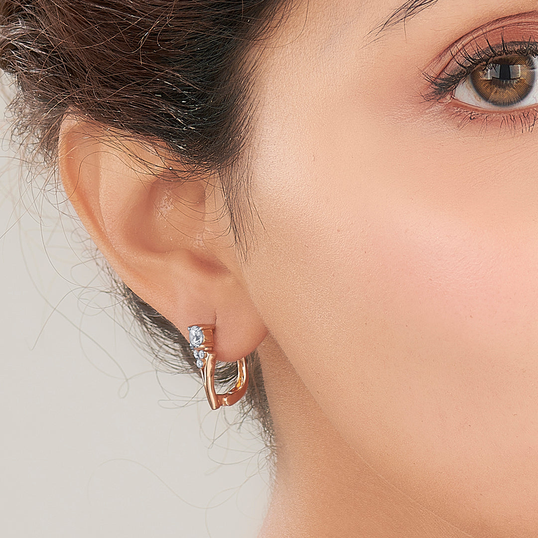 Xylo Glow Gold Hoops & Huggies Earrings for Women