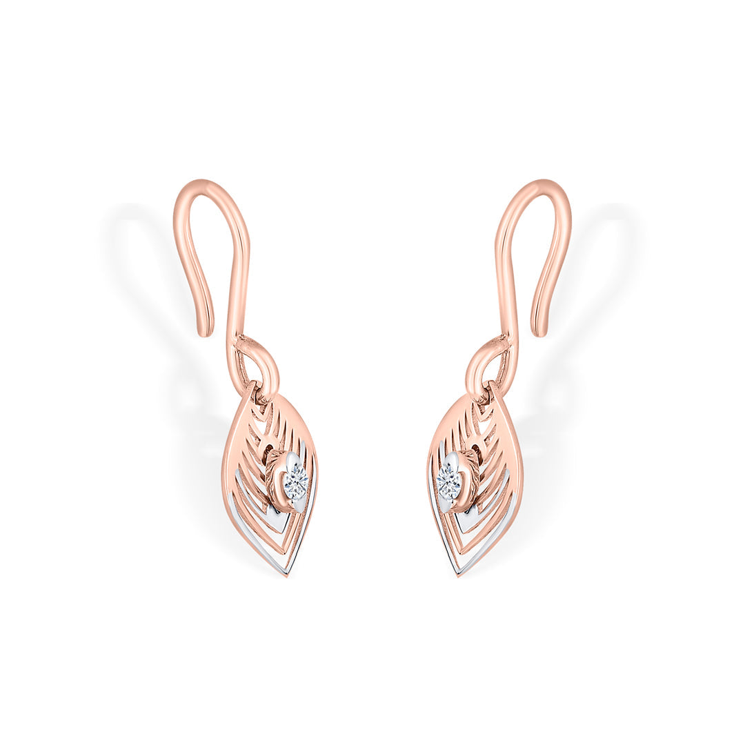 Golden Leaves Gold Drops & Danglers Earrings for Women