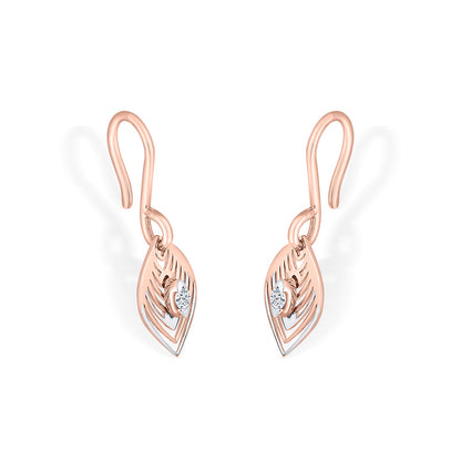 Golden Leaves Gold Drops & Danglers Earrings for Women
