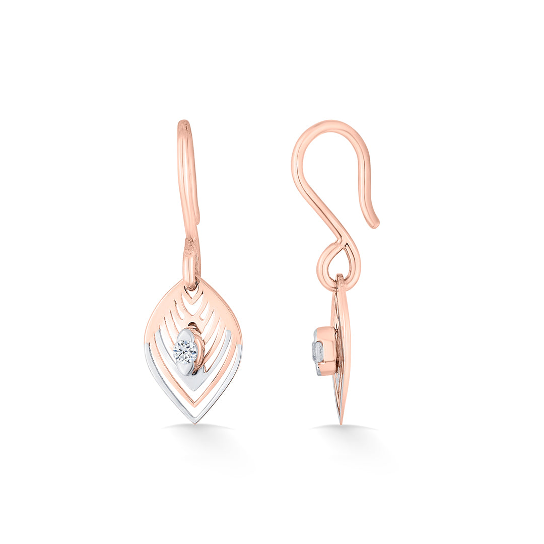 Golden Leaves Gold Drops & Danglers Earrings for Women